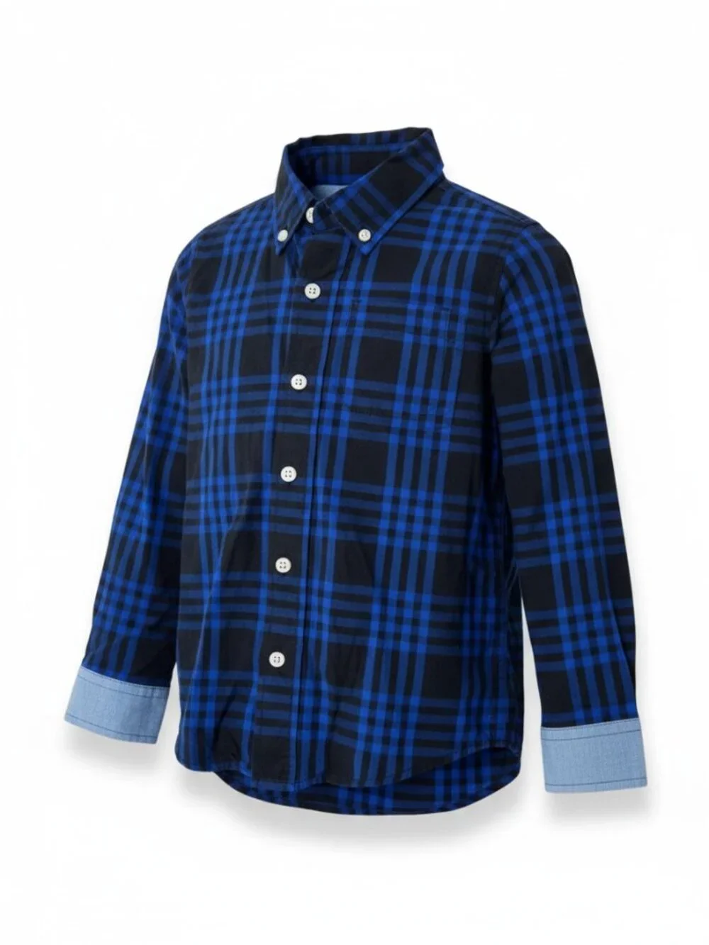 5 for $25 ✨ Rockets of Awesome Blue and Black Plaid Shirt